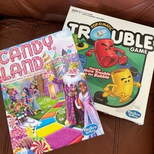 Candy Land and Trouble Game Set - Multicolor